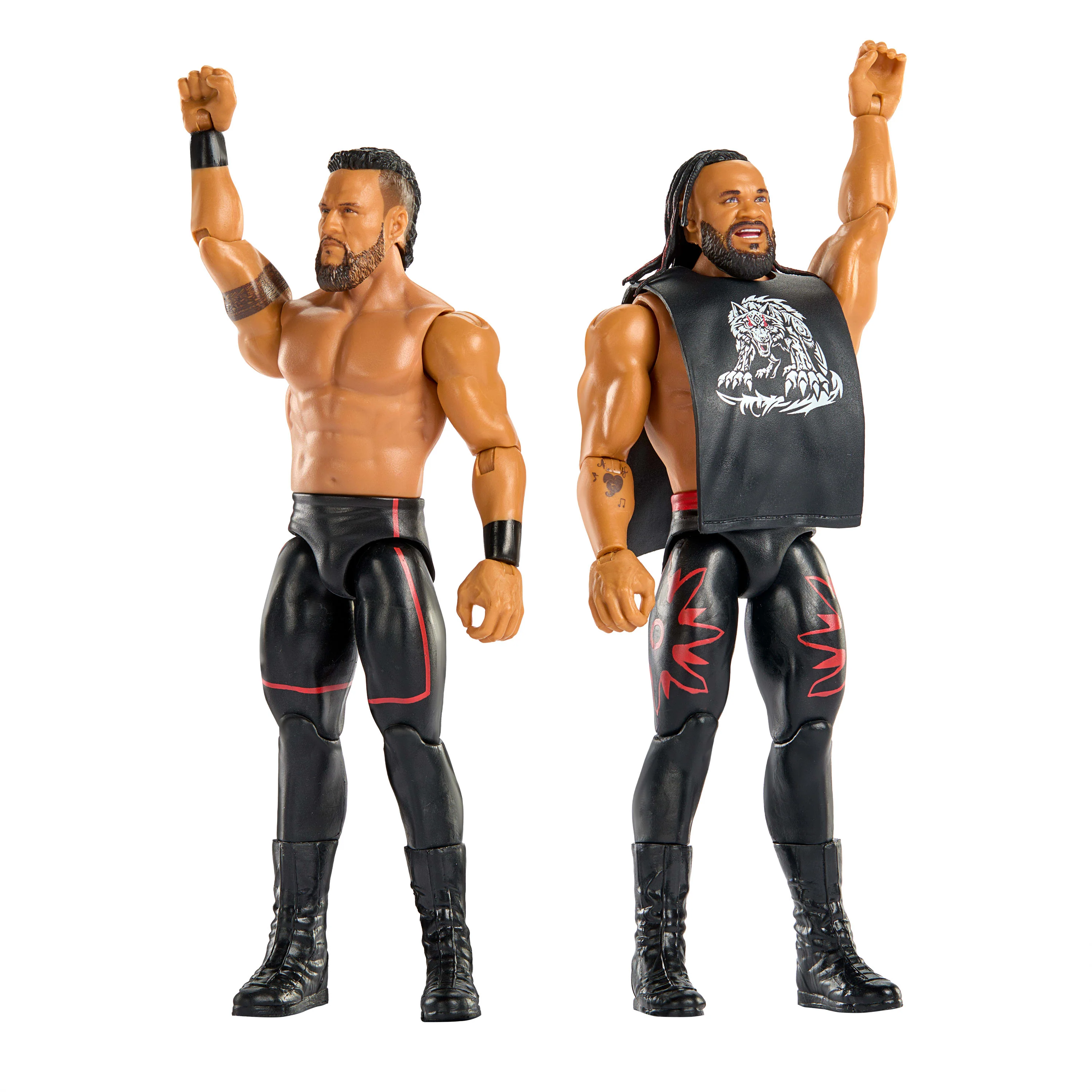 WWE Main EVent Showdown Tama Tonga & Jacob Fatu Action Figures Set, Series #24, 6-inch Collectibles - Image 4