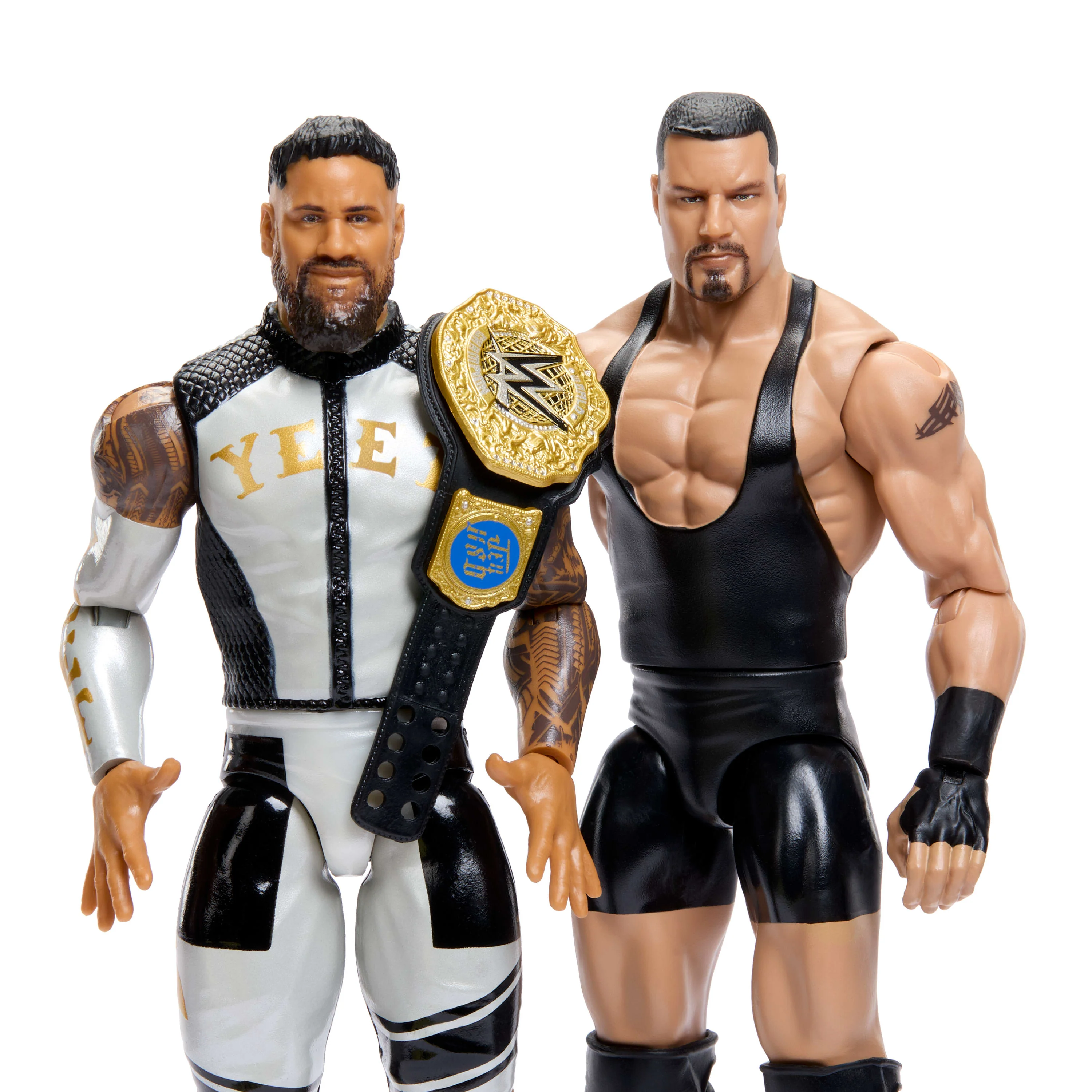 WWE Main EVent Showdown Bron Breakker vs Jey Uso Action Figures Set, Series #25, 6-inch Collectibles - Image 3