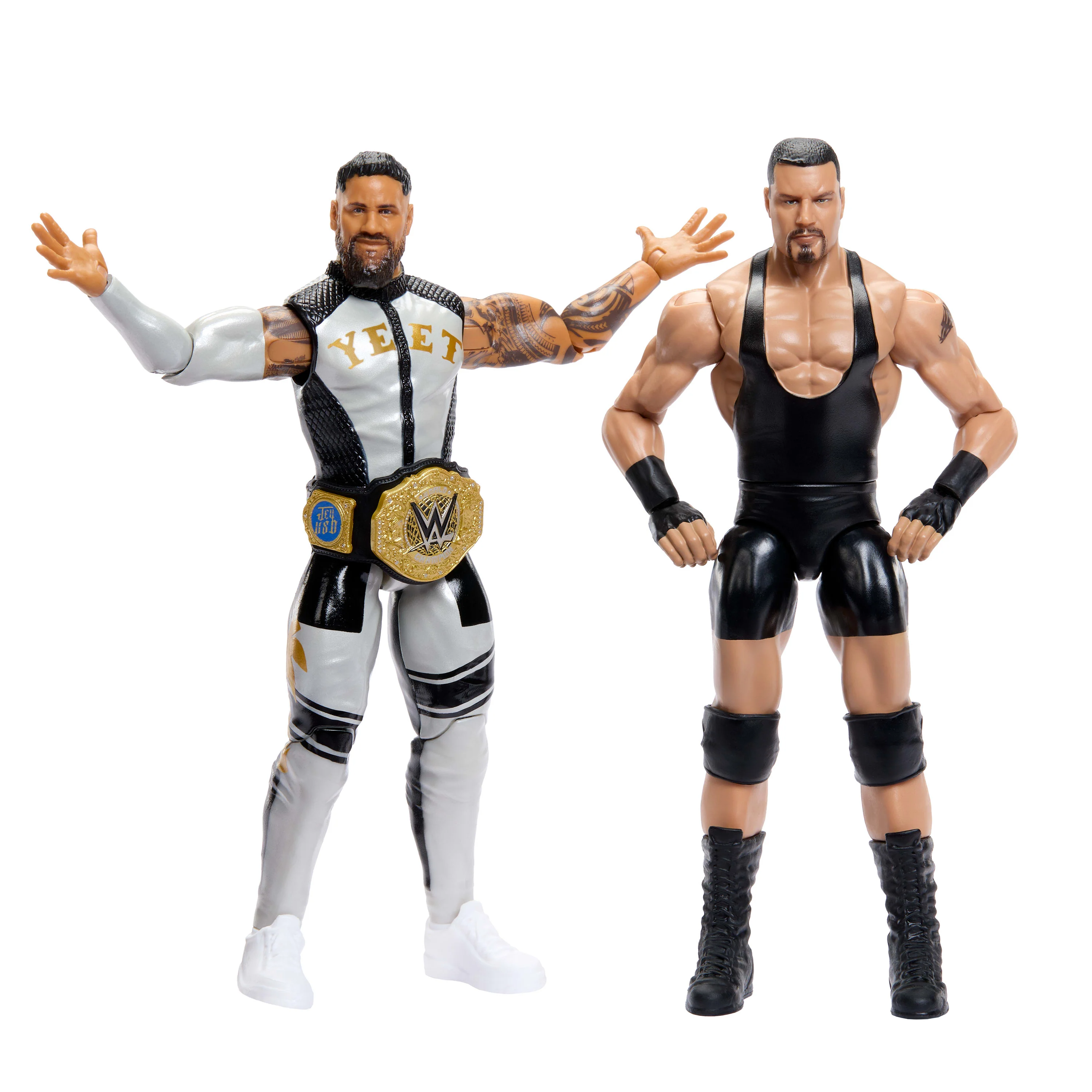WWE Main EVent Showdown Bron Breakker vs Jey Uso Action Figures Set, Series #25, 6-inch Collectibles - Image 4