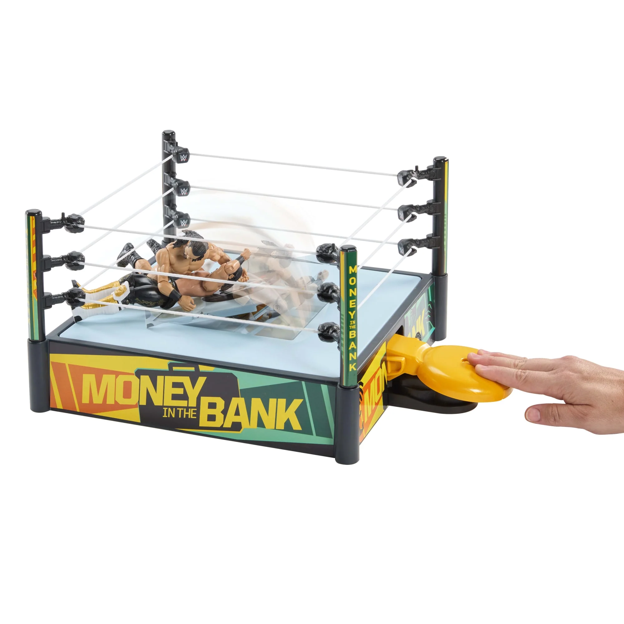 WWE Money in The Bank Cash-in Ring Playset With Accessories, 2 Play Modes, 40+ Sounds & Phrases - Image 5