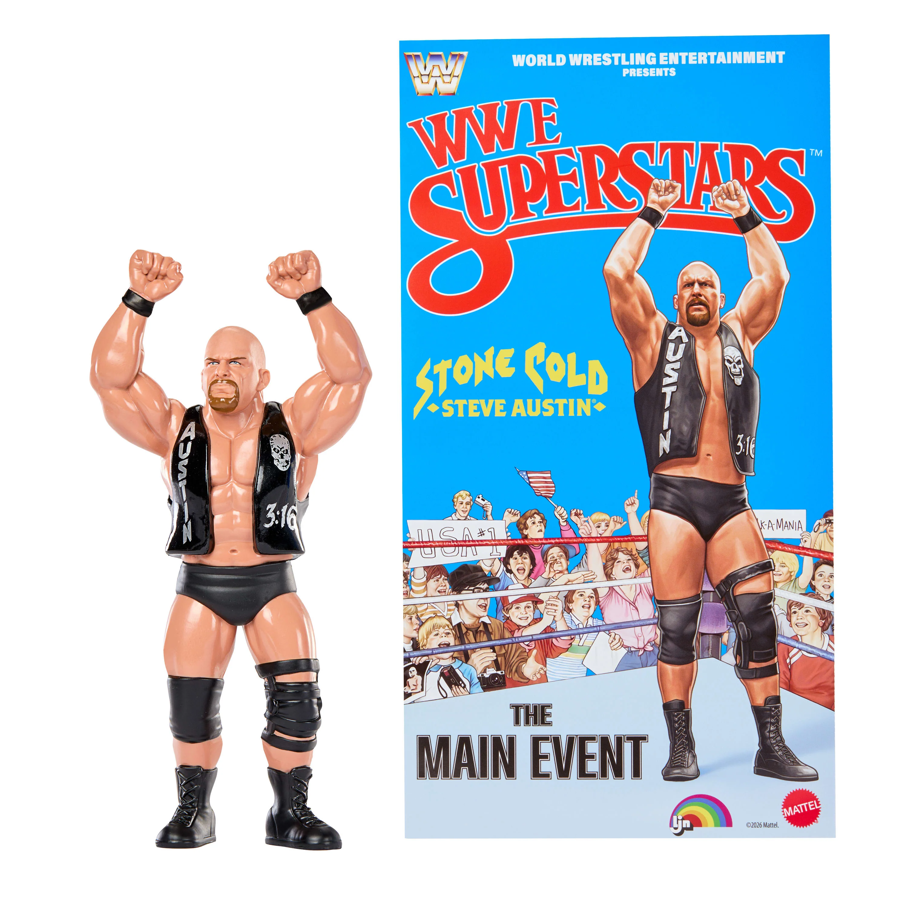 Wwe Superstars Ljn Figurine Articulée Stone Cold Steve Austin