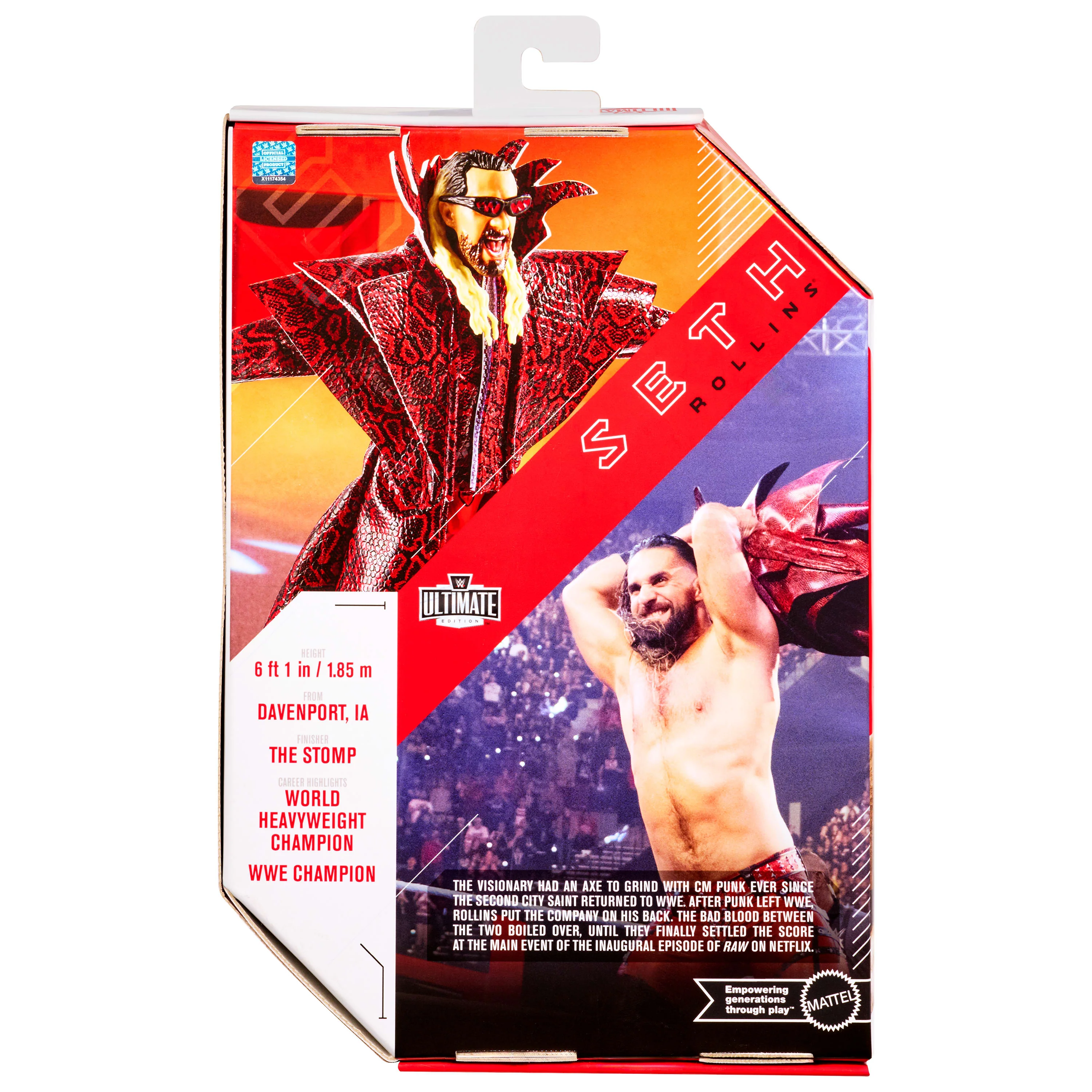 WWE Ultimate Edition Seth Rollins Action Figure & Accessories Set, Greatest Hits 6-inch Collectible - Image 6