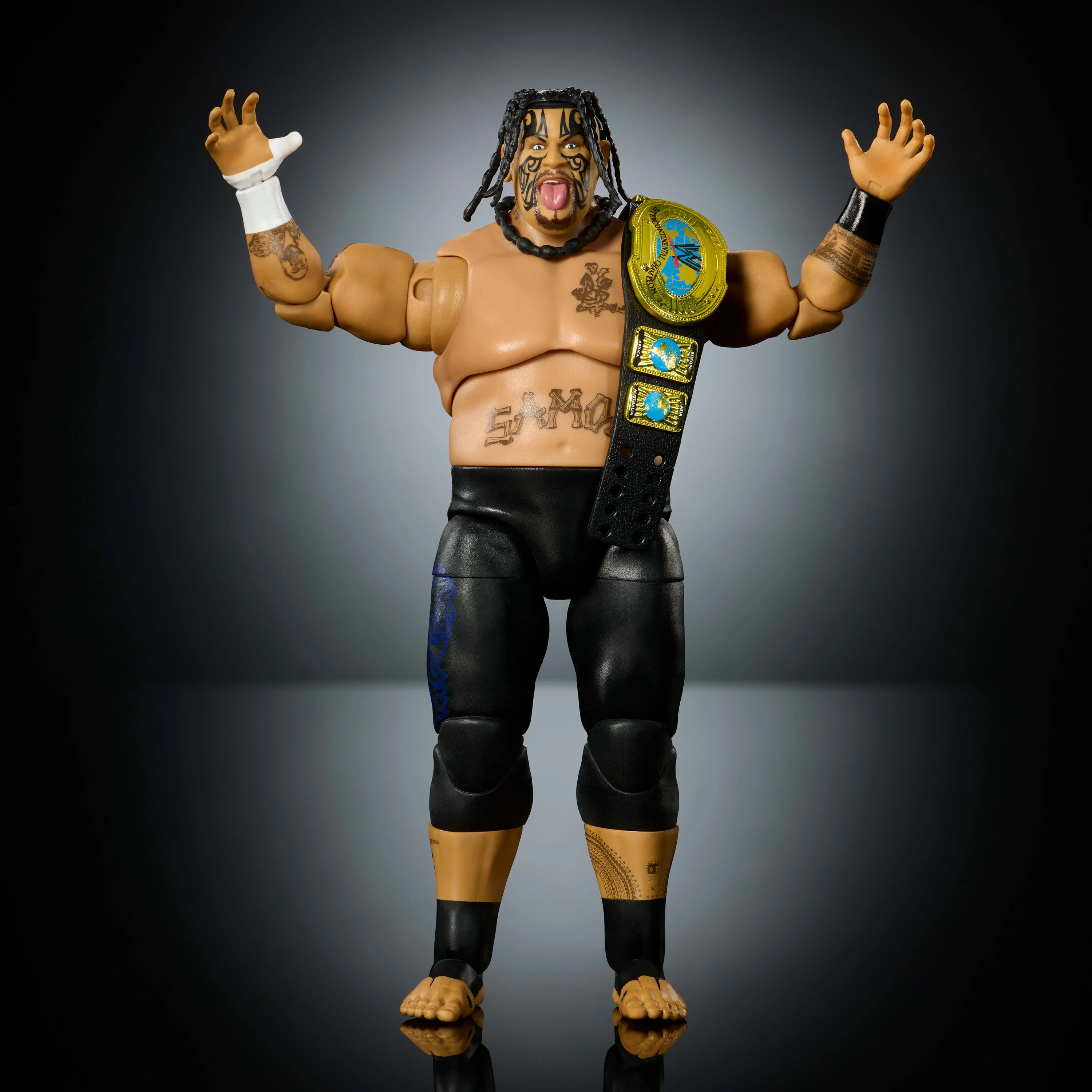 WWE Ultimate Edition Umaga Action Figure & Accessories Set, 6-inch Collectible Superstar - Image 3