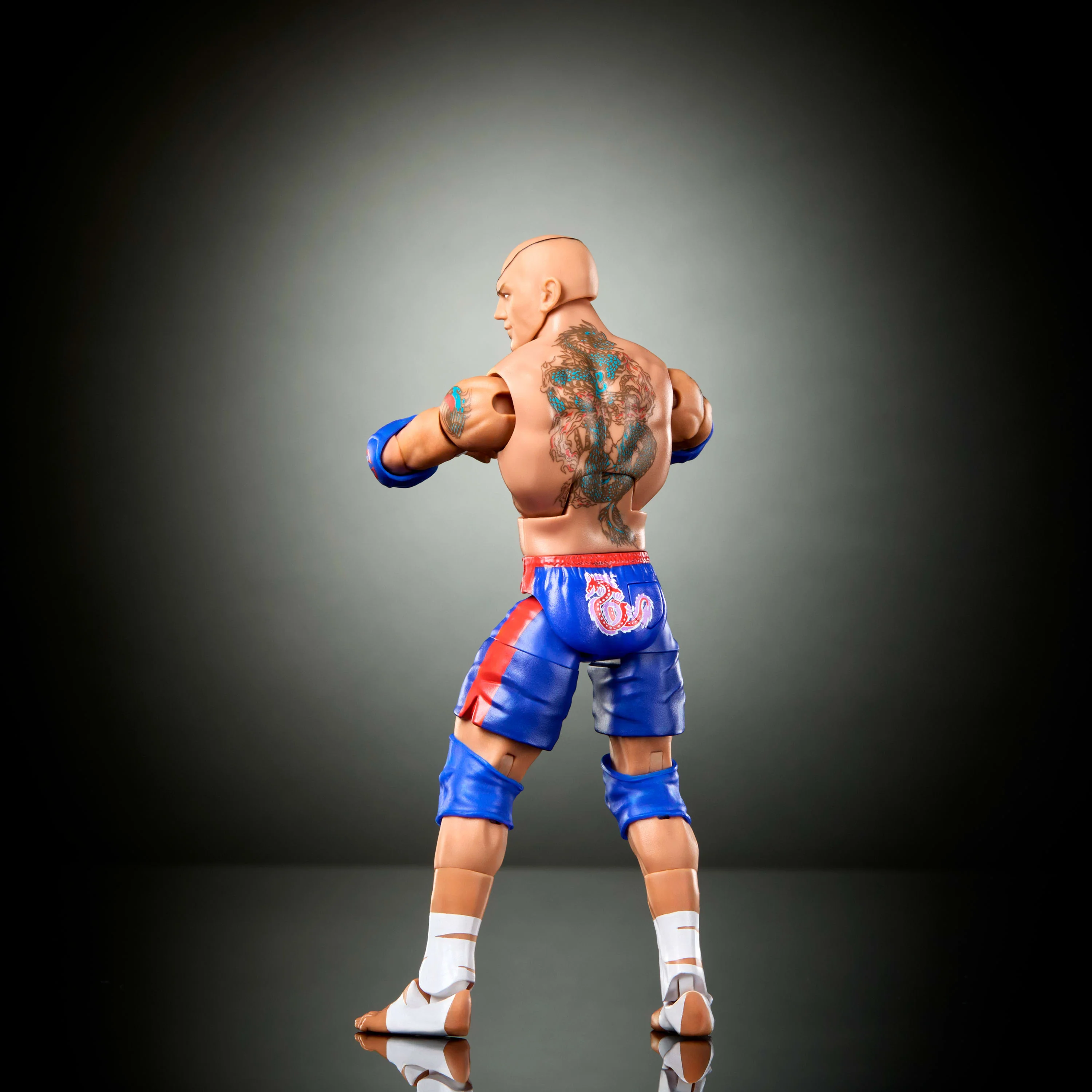 WWE X Street Fighter Batista Action Figure & Accessories, 6-inch Collectible Sagat Mashup Set - Image 5