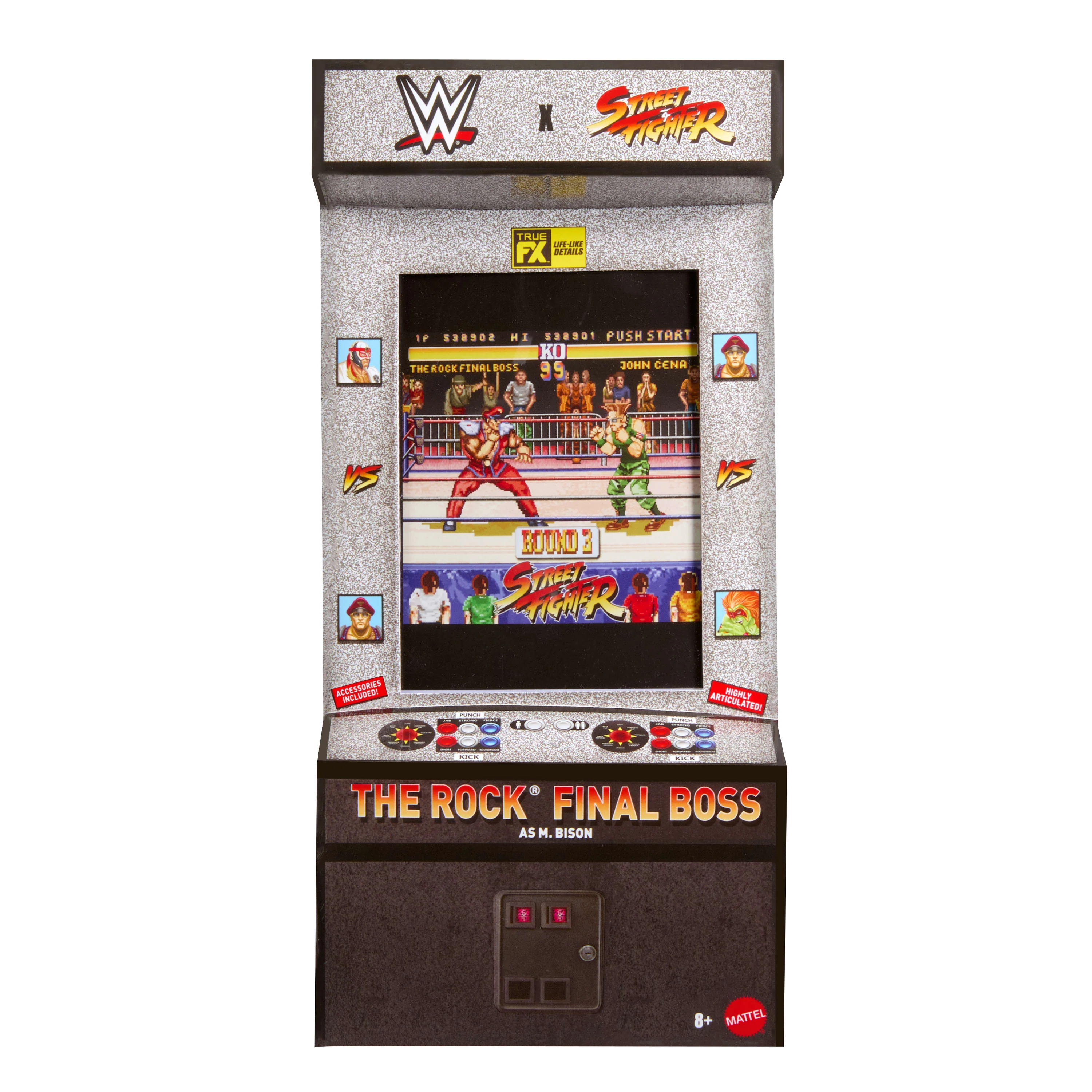 Wwe X Street Fighter Figurine Articulée The Rock Final Boss - Image 2