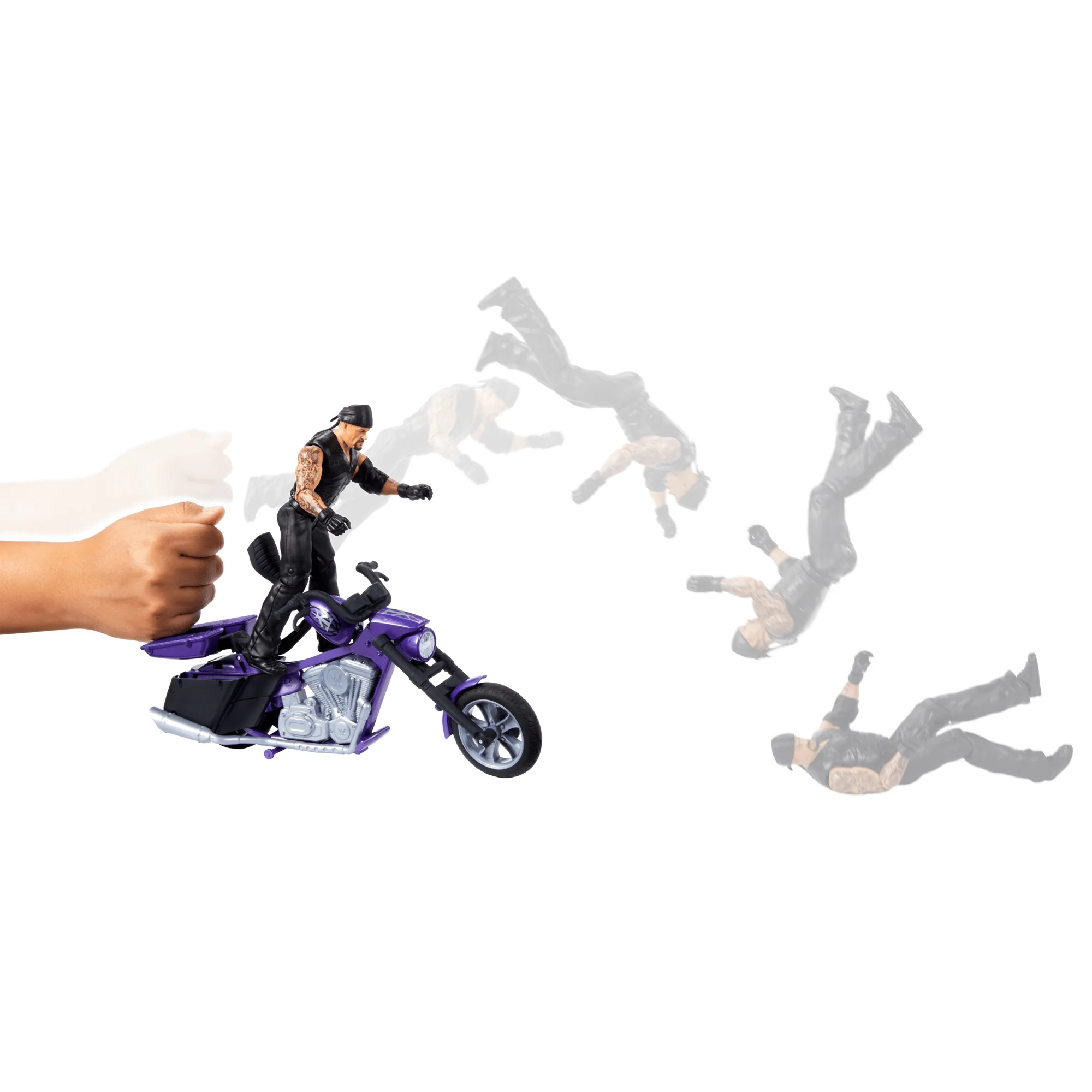 Wwe Wrekkin’ Véhicule et Fig. Boneyard Slamcycle et Undertaker - Image 5