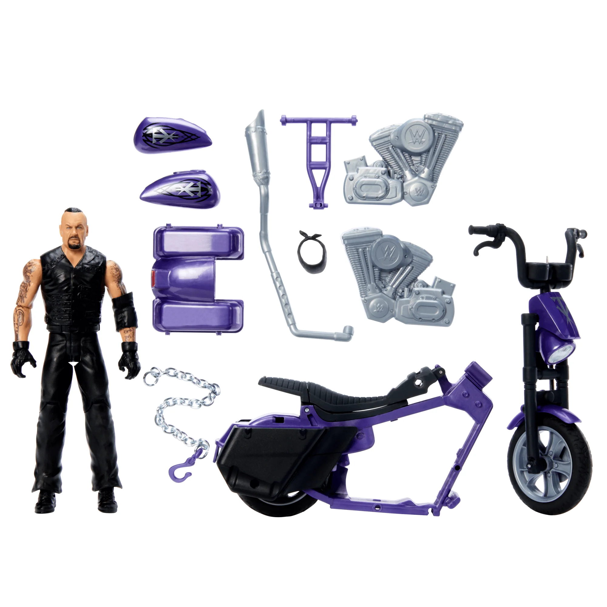 Wwe Wrekkin’ Véhicule et Fig. Boneyard Slamcycle et Undertaker - Image 6